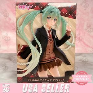 Hatsune Miku Preppy Miku Fashion Figure Prep Miku Ver. TAITO Prize Japan NEW